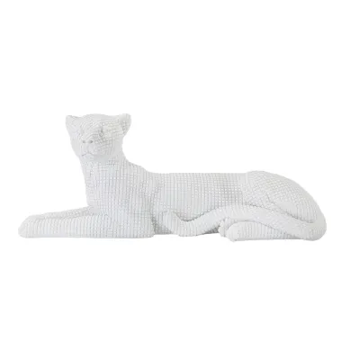 LEOPARDO Leżak Biały 38 12,5 15,3 cm